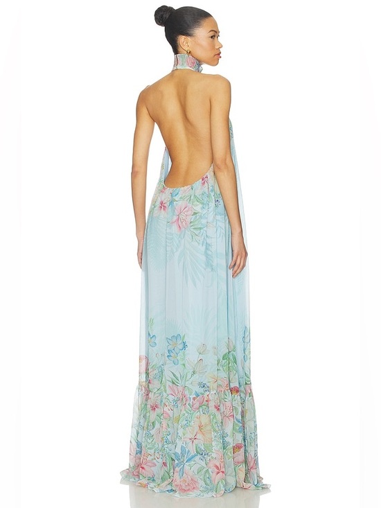 Retrofete Dresses & Skirts - Retrofete
Francy Dress in Bleu Fleur Tropicale